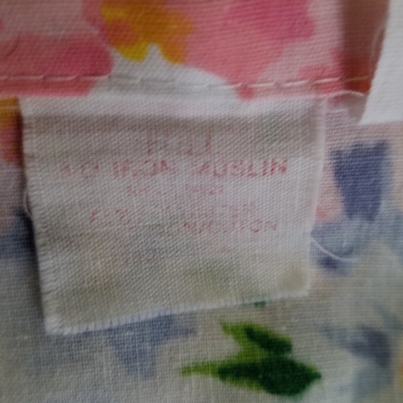 Vintage 1978 JP Stevens Muslin Full Flat & Fitted Sheets Floral READ - Picture 3 of 7